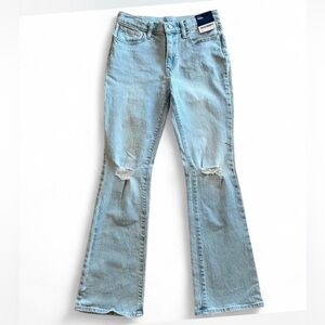 NWT Old Navy High-Waisted Wow Flare Jeans - Light Wash - Size 4 mislabeled as 16